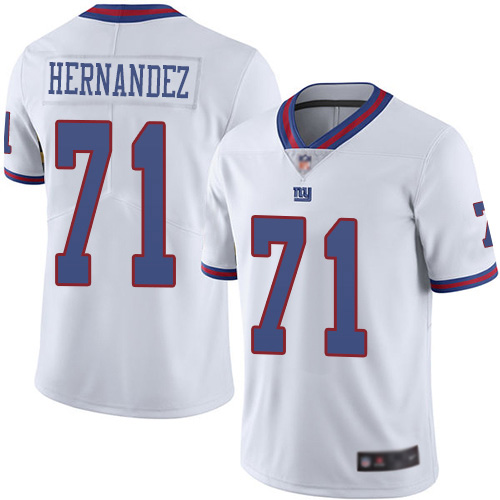 Men New York Giants 71 Will Hernandez Limited White Rush Vapor Untouchable Football NFL Jersey